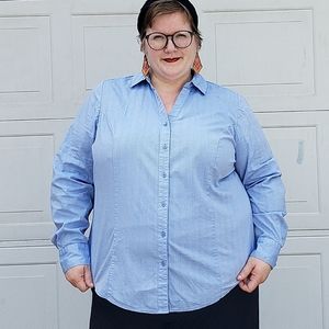 Lane Bryant button down dress shirt